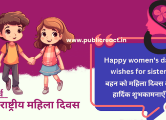 बहन के लिए महिला दिवस की शुभकामनाएं