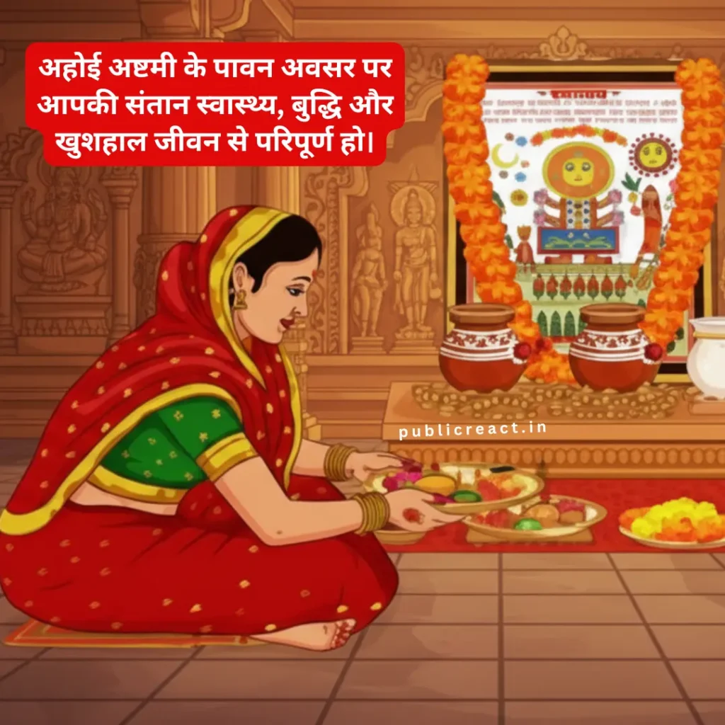 संतान के लिए अहोई अष्टमी की शुभकामनाएं हिंदी में