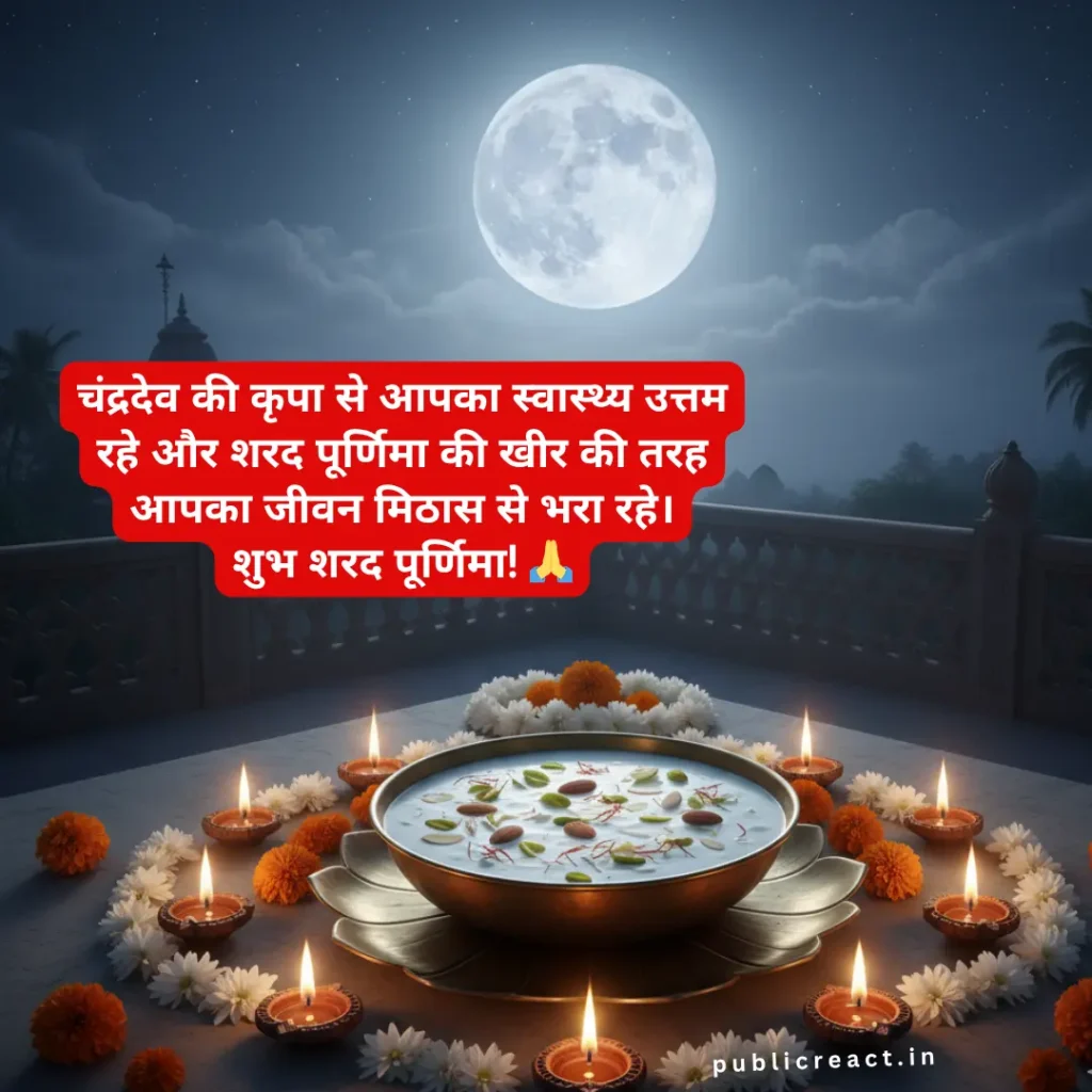 शरद पूर्णिमा की 10 हार्दिक शुभकामनाएं और सन्देश