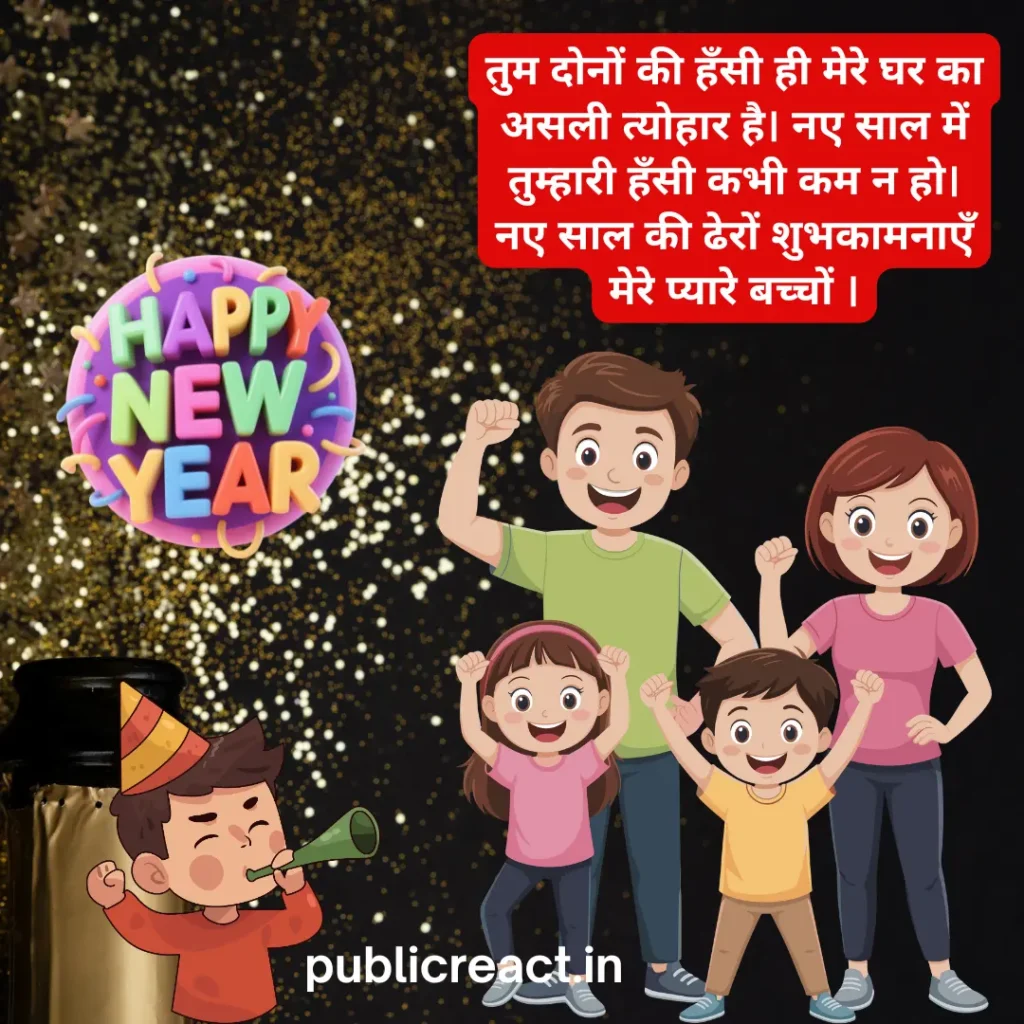 बच्चों के लिए नए साल की शुभकामनाएं सन्देश हिंदी में