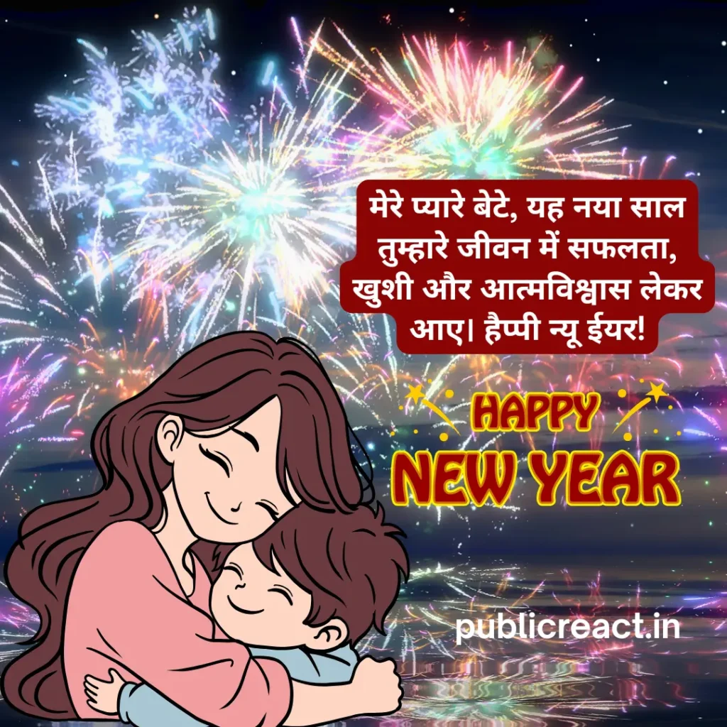 बेटे के लिए नव वर्ष की शुभकामनाएं सन्देश हिंदी में